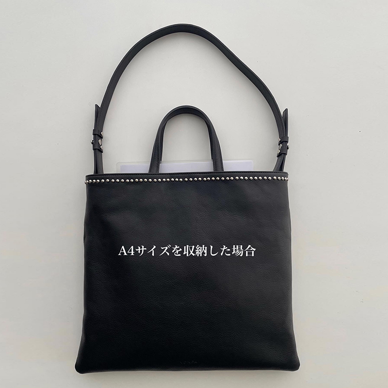 YONFA / 【sample sale】スタッズレザートート (white)