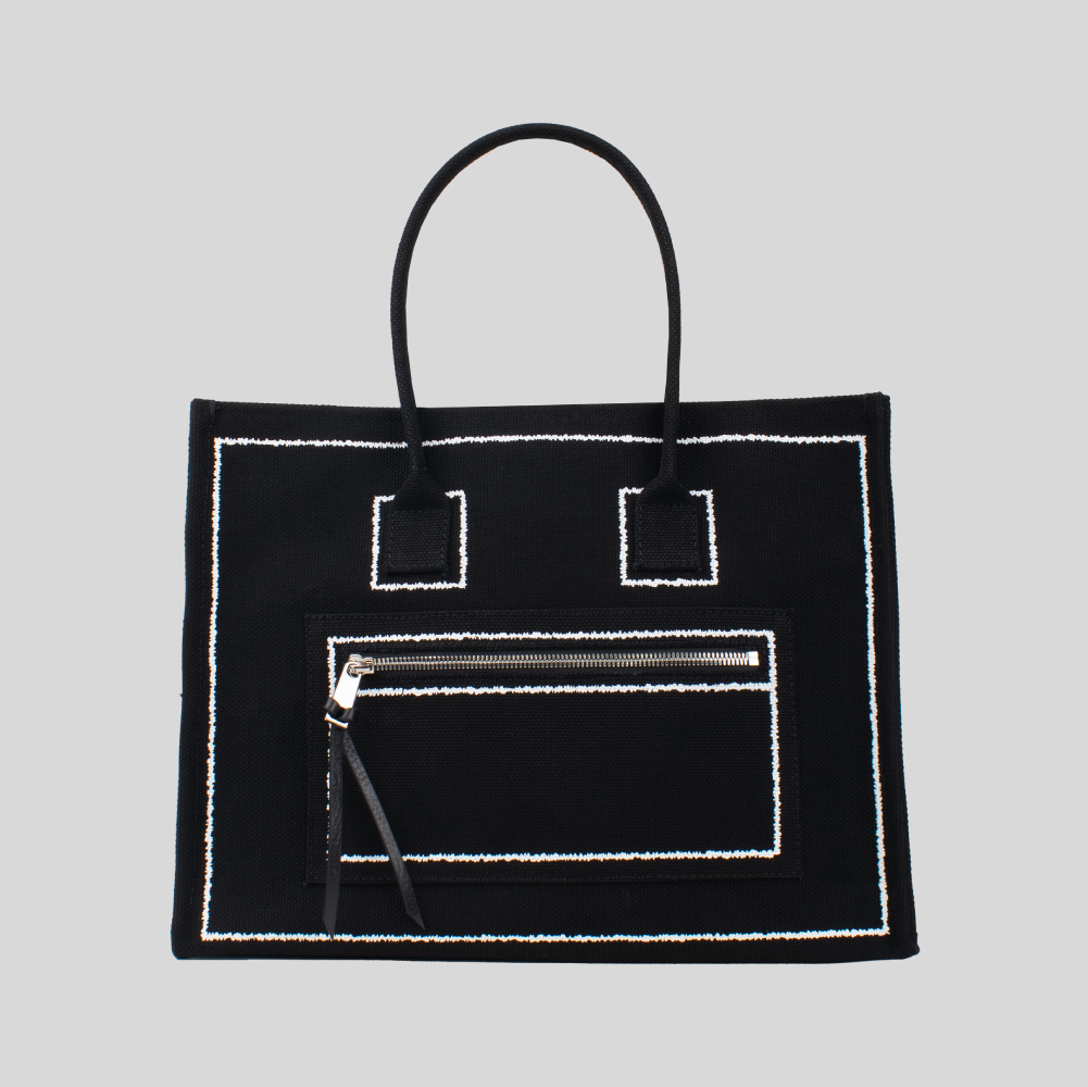 YONFA ブラック トートバッグ YONFA / グラフトート (black)