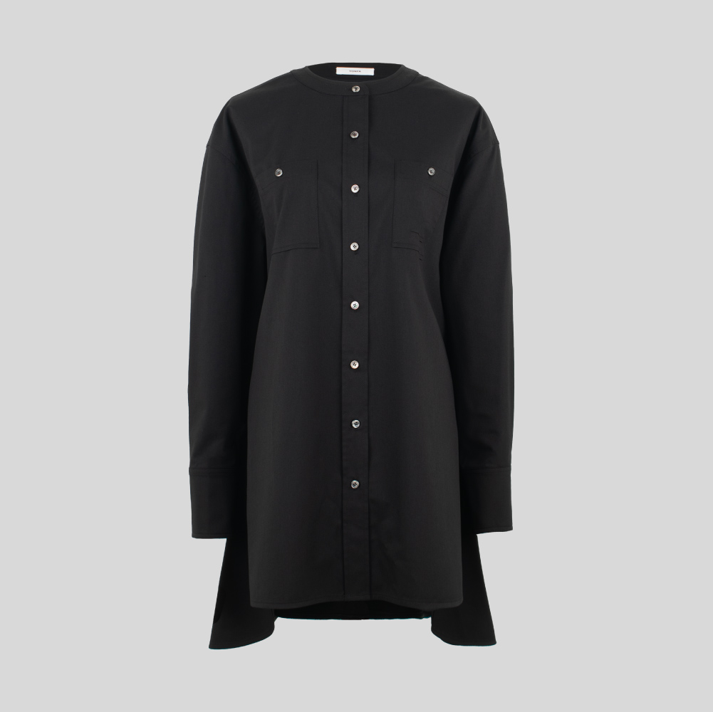 yonfa ラッフルポケットシャツ YONFA / ラッフルポケットシャツ (black)