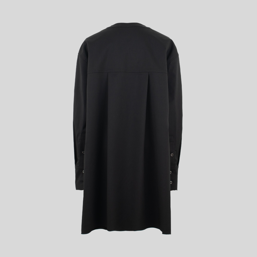 YONFA / ラッフルポケットシャツ (black)