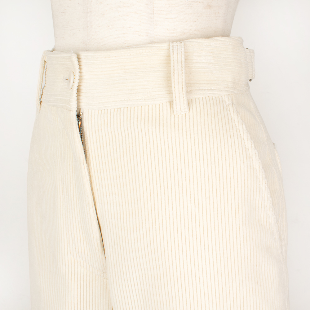 YONFA / 【SAMPLE SALE】コーデュロイパンツ (ivory)
