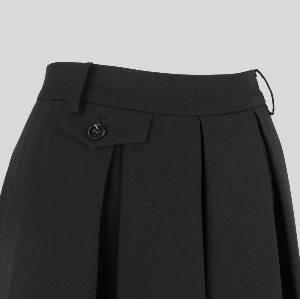 YONFA / 【SAMPLE SALE】アコーディオンパンツ (black)