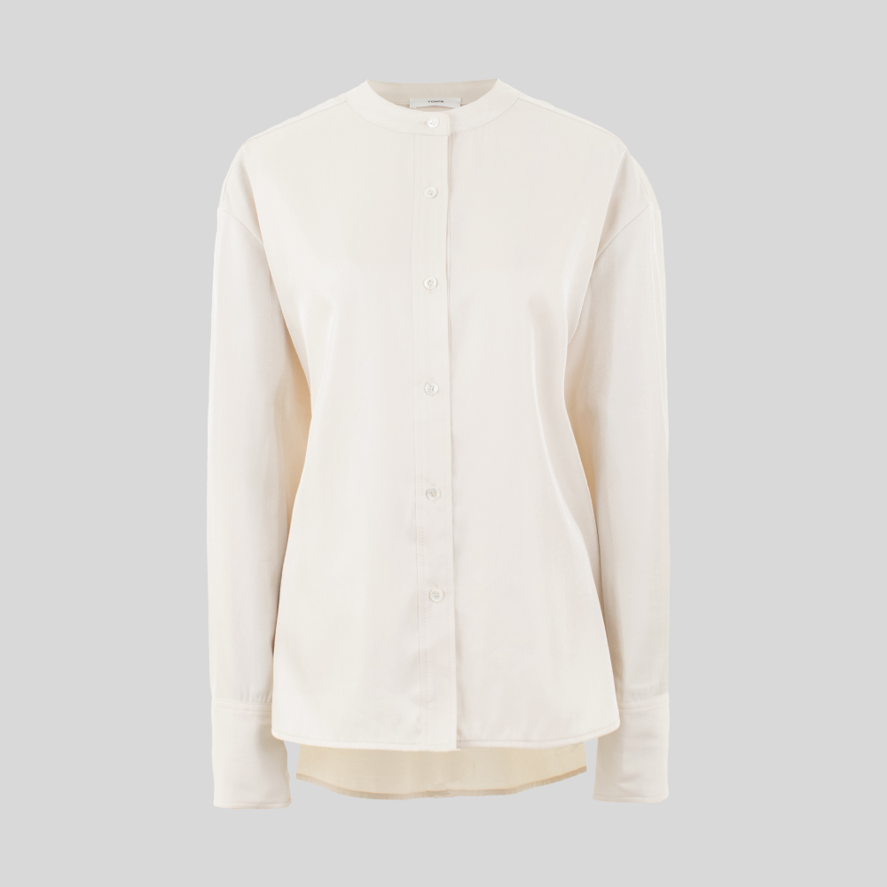 YONFA ヨンファ　クーコーVネックルーズカーディガン　ミルク YONFA / 【SAMPLE SALE】クーコーVネックルーズカーディガン (milk)