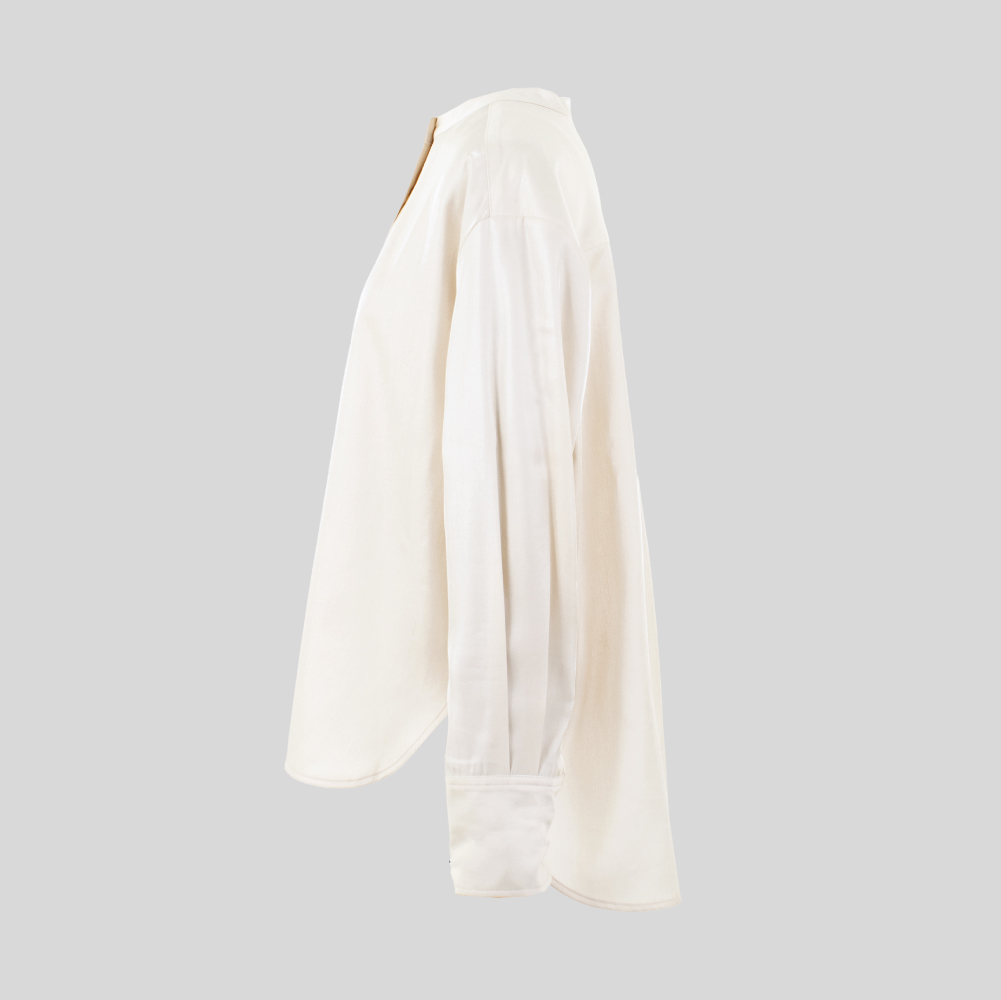 yonfa ボクシースリットブラウス ivory yonfa ボクシースリットブラウス ivory