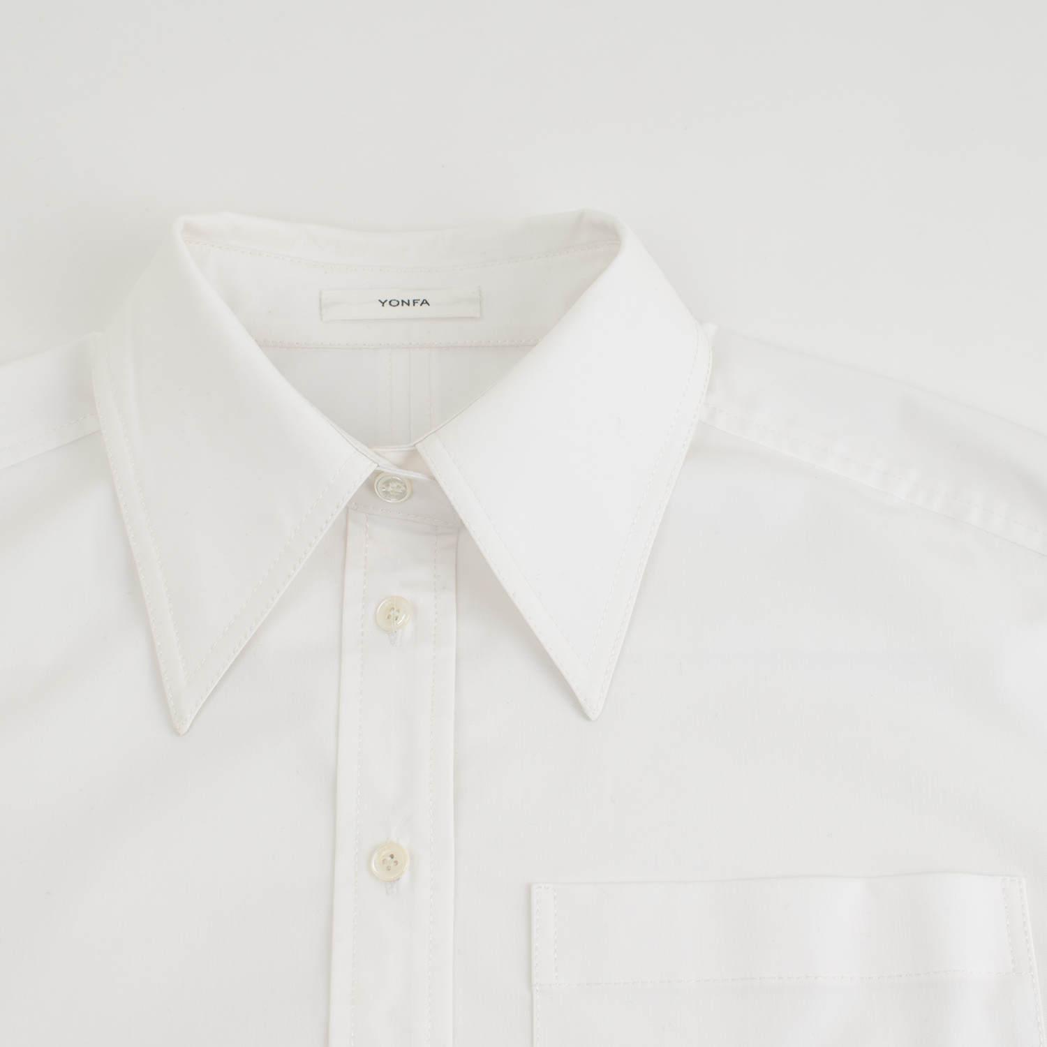 YONFA ＊ ボクシークロップドシャツ yonfa ボクシークロップドシャツWhite