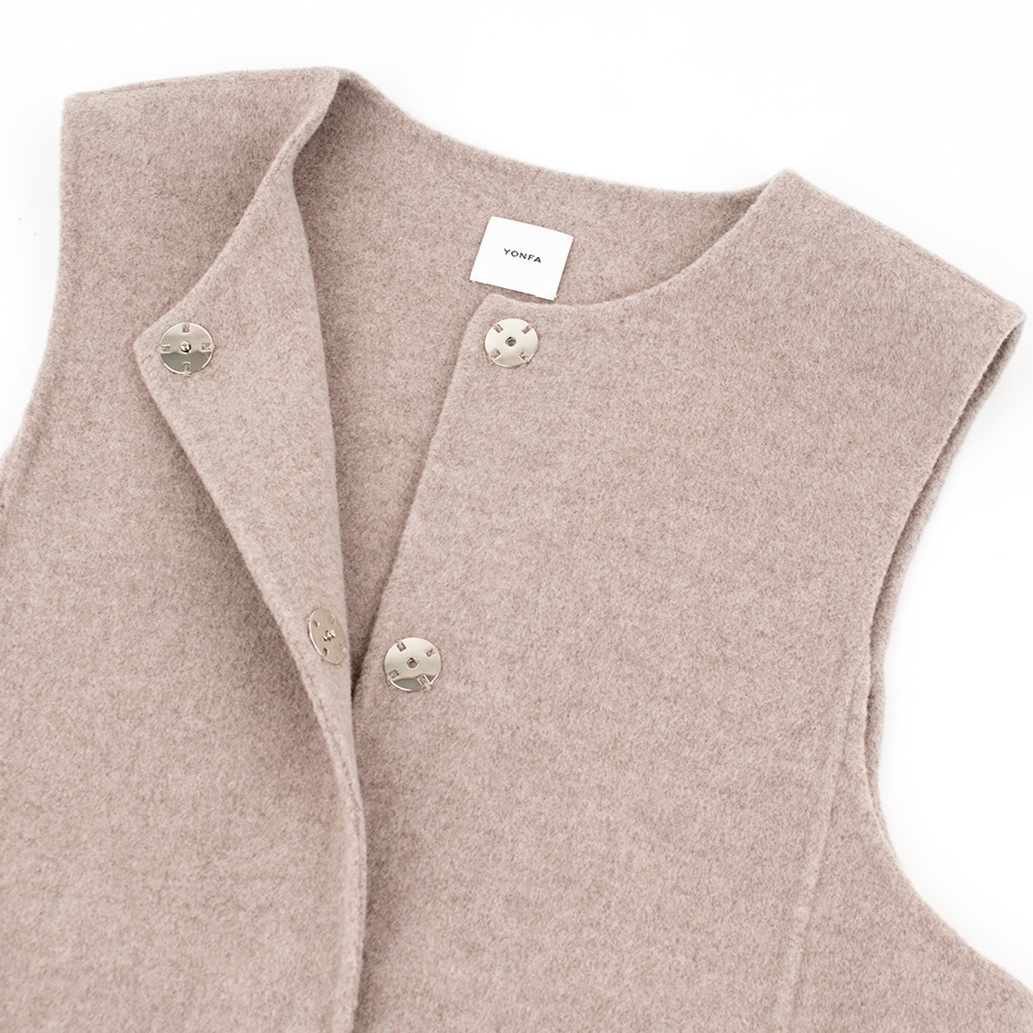 ねこ様　YONFA ウールカシミヤリバージレ (oatmeal beige) YONFA / 【SAMPLE SALE】ウールカシミヤリバージレ (oatmeal beige)