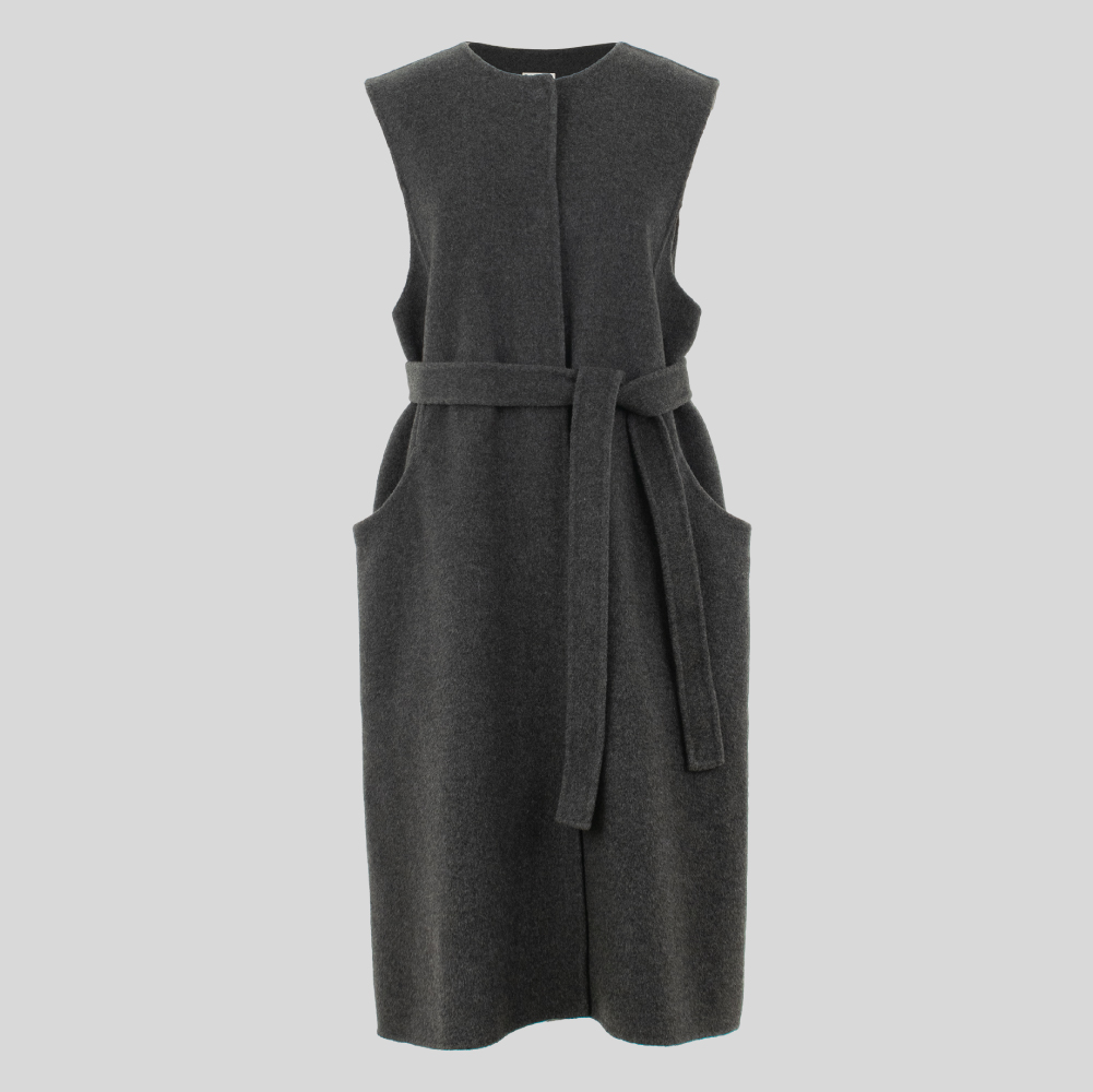 YONFA⭐︎ウールカシミヤリバージレ (charcoal gray) YONFA / 【SAMPLE SALE】ウールカシミヤリバージレ (charcoal gray)