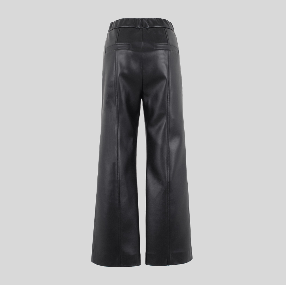 yonfa ☆ キックフレアクロップドパンツ yonfa キックフレアクロップドパンツ BLACK XS