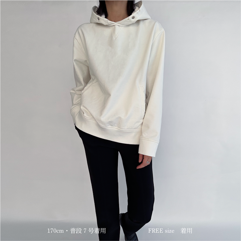 YONFA / ルーズパーカー (white)