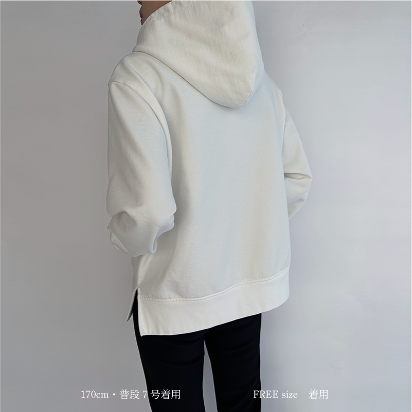 YONFA / ルーズパーカー (white)