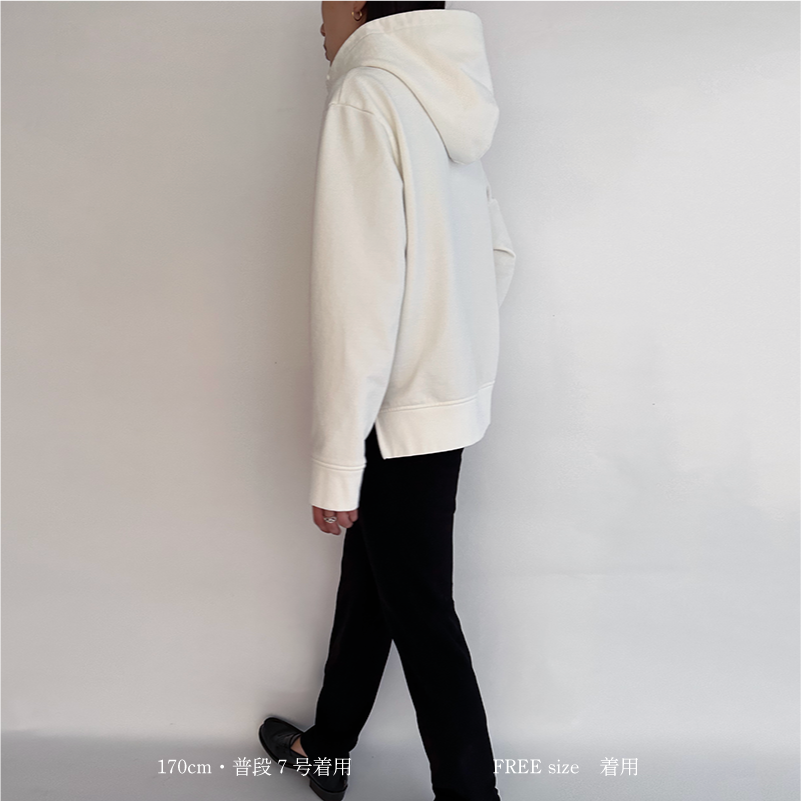 YONFA / ルーズパーカー (white)